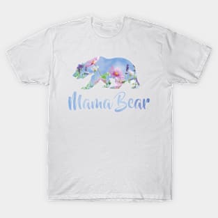 Mama Bear Mother's Day Mother Mom Flowers Gift bab T-Shirt